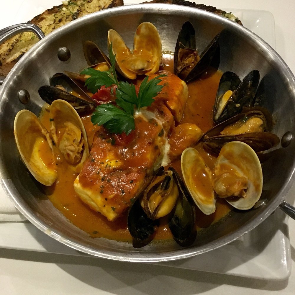 Mare - Special of the night - Halibut with mussels and clams - Seafood Near Me - Boston, Massachusetts Mare - Special of the night - Halibut with mussels and clams - Seafood Near Me - Boston, Massachusetts