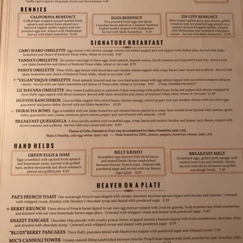 Billy's Downtown Diner - Breakfast menu - Diners Near Me - Bethlehem, Pennsylvania