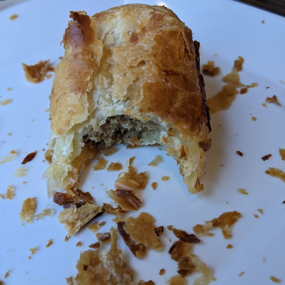 Blenz Coffee - a half eaten pastry on a plate - Coffee & Tea Near Me - Edmonton, Alberta