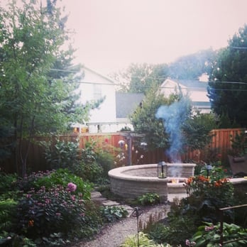 Esparza Landscapes - Fire pit with seating wall - Landscaping Near Me