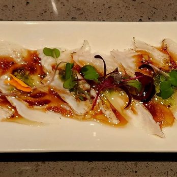 Wasa Sushi & Teppan - Halibut Carpaccio - a must try - Sushi Bars Near Me - Newport Beach, California