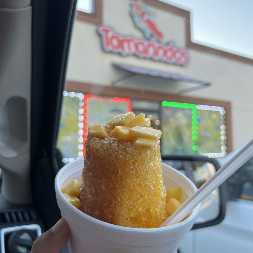 Tamarindos Ice Cream and Snacks - Half and half mango tamarind - Shaved Ice Near Me - Temple, Texas
