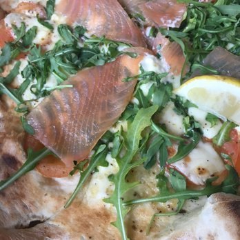Zerodegrees - Salmon pizza - Breweries Near Me - Bristol, BST