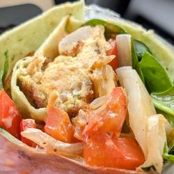 The Land of Kush - Vegan Crab cake Wrap
