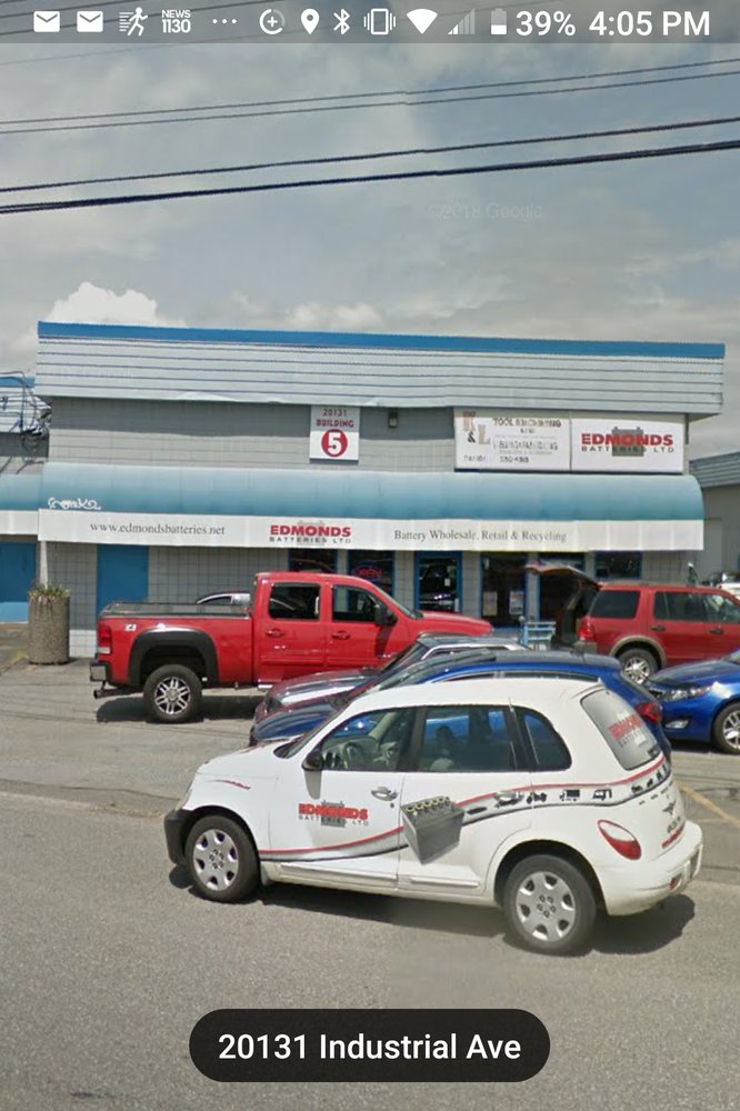 EDMONDS BATTERIES Battery Stores 10120131 Industrial Ave, Langley