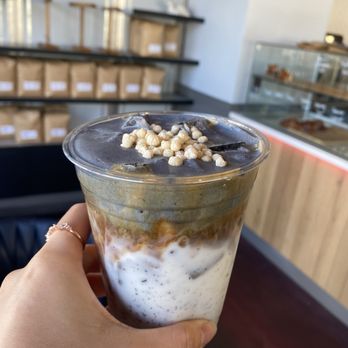 Series A Coffee - Black sesame with almond milk - Coffee & Tea Near Me - Beverly Hills, California Series A Coffee - Black sesame with almond milk - Coffee & Tea Near Me - Beverly Hills, California