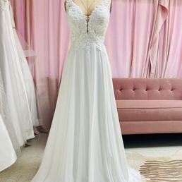 Wedding gown from The Bridal Loft.  Bridal alterations by A Plus Curves Bridal