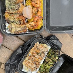 The Outside Kitchen - Steak egg rolls and chicken Parmesan wings