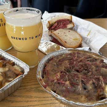 Bakes Brewing - Southern Cross goes so well with Montreal Pastrami  Sandwich and poutines. - Breweries Near Me - Belmar, New Jersey