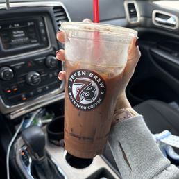 Cold brew with sugar free mocha and almond milk Cold brew with sugar free mocha and almond milk