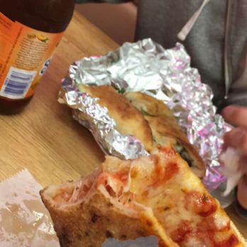 Rosebank Pizza - Slice & a spinach roll. - Pizza Near Me - Shore Acres, New York Rosebank Pizza - Slice & a spinach roll. - Pizza Near Me - Shore Acres, New York