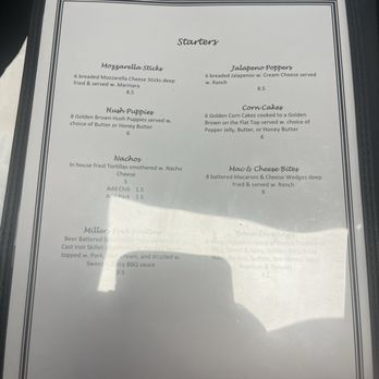 Miller’s - menu - American Near Me - Moorefield, West Virginia