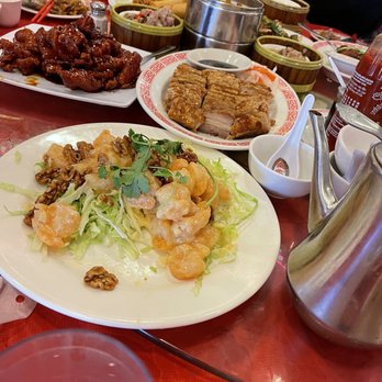King Palace Restaurant - Honey walnut shrimp, pork belly - Seafood Near Me - Sacramento, California