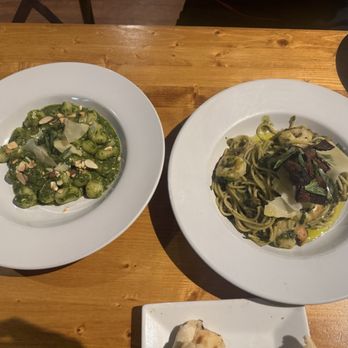 Cucina Caprese - The Gnocchi Pesto SV and another pasta dish the server recommended (DELICIOUS) - Pizza Near Me - San Diego, California