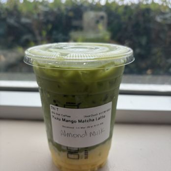 Blk Dot Coffee - Yuzu Mango Matcha Latte - Coffee & Tea Near Me - Irvine, California
