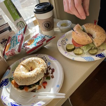 Everything Bagel Cafe - Veggie melt on everything and chicken salad on poppy. Don't sleep on the lattes!!!! - Bagels Near Me - North Wales, Pennsylvania Everything Bagel Cafe - Veggie melt on everything and chicken salad on poppy. Don't sleep on the lattes!!!! - Bagels Near Me - North Wales, Pennsylvania