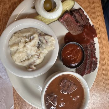 Mesquite Pit Steaks and Bar B Q - Brisket plate - Steakhouses Near Me - Granbury, Texas Mesquite Pit Steaks and Bar B Q - Brisket plate - Steakhouses Near Me - Granbury, Texas