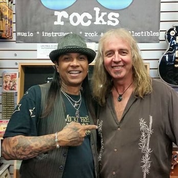 Tommy Rocks - Micki Free with Tommy in the store - Musical Instruments & Teachers Near Me - Jerome, Arizona Tommy Rocks - Micki Free with Tommy in the store - Musical Instruments & Teachers Near Me - Jerome, Arizona