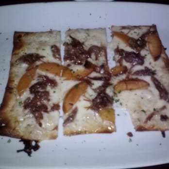 Sotto Sopra - Flatbread of the Day- Mozzarella, Peaches and Duck Confeit - Italian Near Me - Baltimore, Maryland Sotto Sopra - Flatbread of the Day- Mozzarella, Peaches and Duck Confeit - Italian Near Me - Baltimore, Maryland