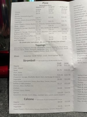 Menu photo 2 Pizza City Strasburg, PA
