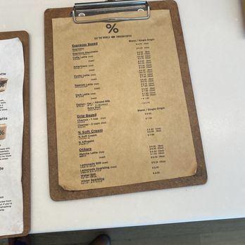 % Arabica - Menu - Coffee & Tea Near Me - Brooklyn, New York