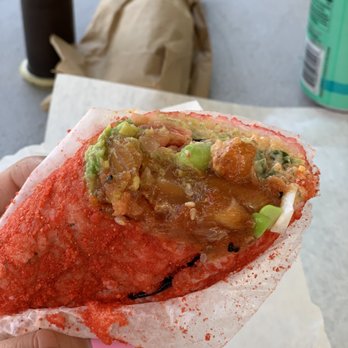 PokiTomik - Poke Burrito - spicy tuna and sweet salmon - Poke Near Me - Glendale, California PokiTomik - Poke Burrito - spicy tuna and sweet salmon - Poke Near Me - Glendale, California