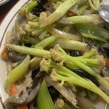 V & J Cafe - My lotus root, celery, cauliflower, and woodear mix. - Chinese Near Me - San Francisco, California V & J Cafe - My lotus root, celery, cauliflower, and woodear mix. - Chinese Near Me - San Francisco, California