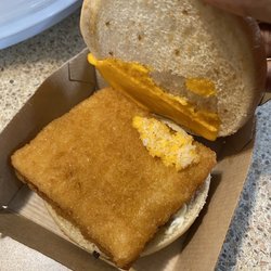 McDonald's - Not sure where the other half of my cheese went.