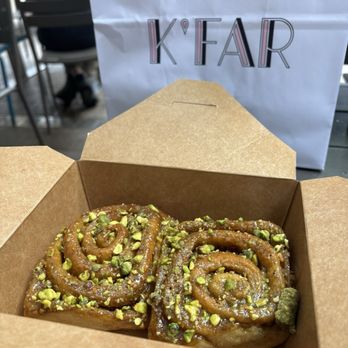 K'Far Cafe - Pistachio sticky buns! - Cafes Near Me - Philadelphia, Pennsylvania K'Far Cafe - Pistachio sticky buns! - Cafes Near Me - Philadelphia, Pennsylvania