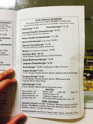 Menu photo 6 Schoop's Hamburgers Hammond, IN Menu photo 6 Schoop's Hamburgers Hammond, IN
