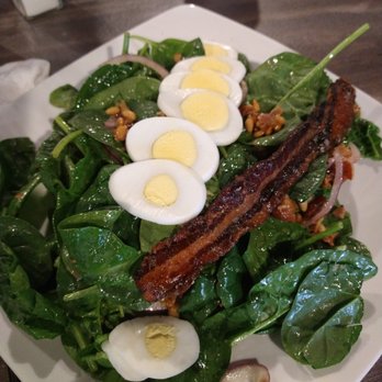 Waters Edge Dock and Grill - Spinach  Salad - New American Near Me - Salisbury, North Carolina