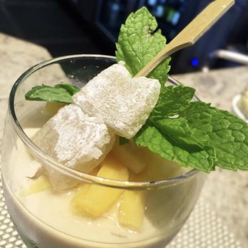 Mariposa - MARIPOSA AT NEIMAN MARCUS - ALA MOANA Thai panna cotta with sweetened condensed, pandan, tapioca pearls. - New American Near Me - Honolulu, Hawaii Mariposa - MARIPOSA AT NEIMAN MARCUS - ALA MOANA Thai panna cotta with sweetened condensed, pandan, tapioca pearls. - New American Near Me - Honolulu, Hawaii