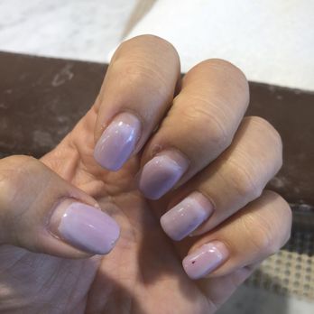 Aroma Nail Foot Spa - Old nails - left hand - Nail Salons Near Me - Selden, New York