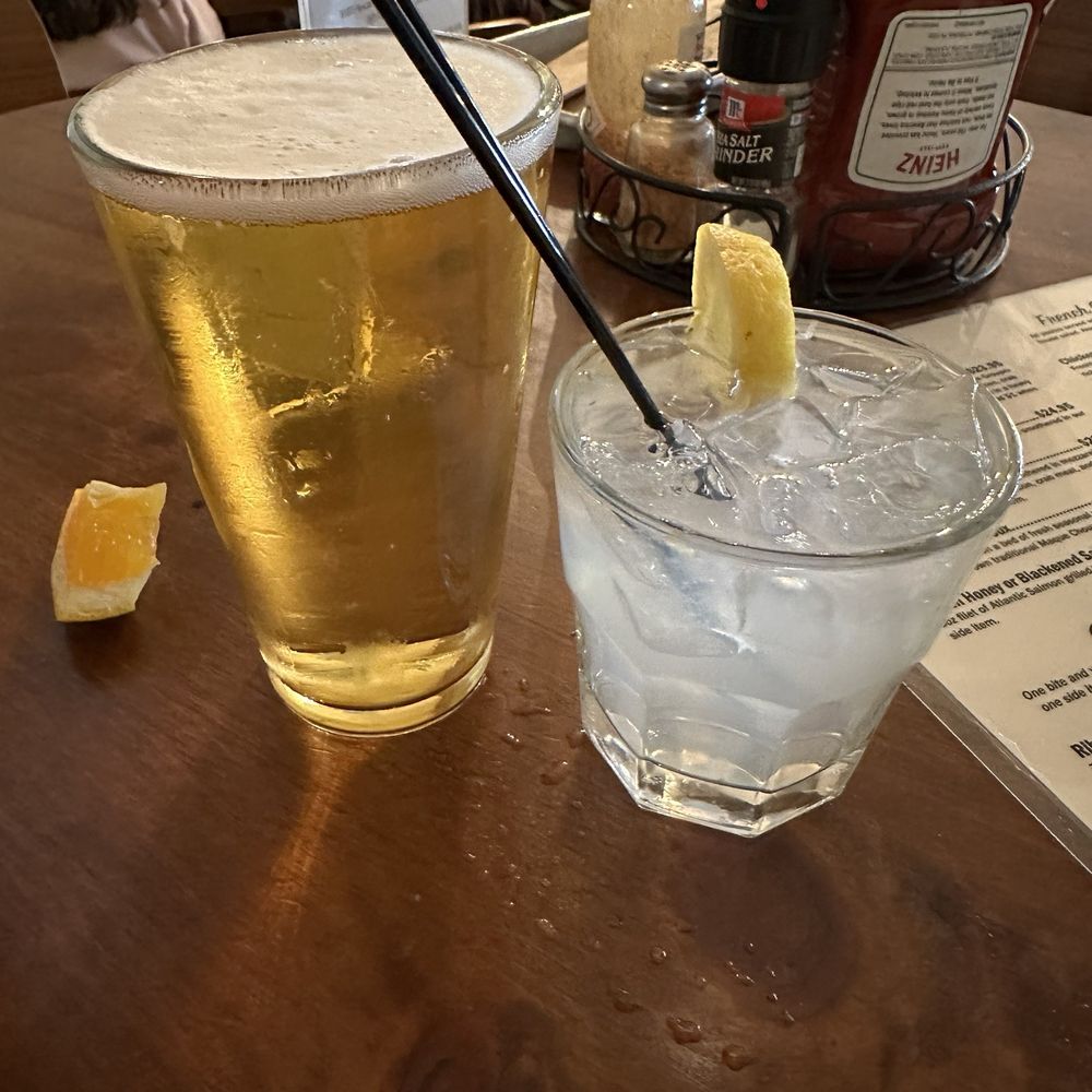 38 and Lemon Deep Eddy vodka and tonic