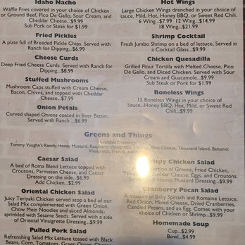 Tommy Vaughn's - Menu - Steakhouses Near Me - Blackfoot, Idaho Tommy Vaughn's - Menu - Steakhouses Near Me - Blackfoot, Idaho