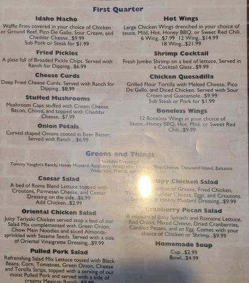 Menu photo 4 Tommy Vaughn's Blackfoot, ID Menu photo 4 Tommy Vaughn's Blackfoot, ID