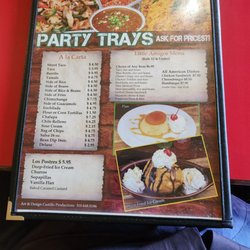 Don Pedros Family Mexican Restaurant - Menu