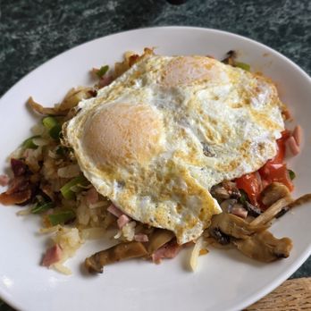 Two Brothers - Famers Skillet (normally topped with melted American Cheese, which I held) - Diners Near Me - Milwaukee, Wisconsin Two Brothers - Famers Skillet (normally topped with melted American Cheese, which I held) - Diners Near Me - Milwaukee, Wisconsin