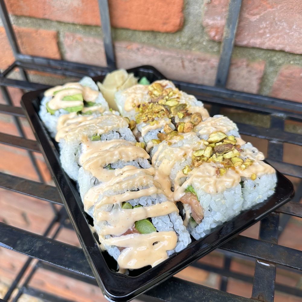 Asian Spice Bistro - Salmon Pistachios Roll, Boston Roll - Sushi Bars Near Me - Cincinnati, Ohio Asian Spice Bistro - Salmon Pistachios Roll, Boston Roll - Sushi Bars Near Me - Cincinnati, Ohio