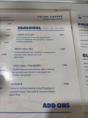 Menu photo 2 Palma Coffee Sarasota, FL