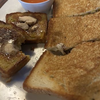 Westwood Tavern - Braised Short Rib Footlong Grilled Cheese with Lodge Cornbread side. Delicious! - New American Near Me - Schaumburg, Illinois Westwood Tavern - Braised Short Rib Footlong Grilled Cheese with Lodge Cornbread side. Delicious! - New American Near Me - Schaumburg, Illinois