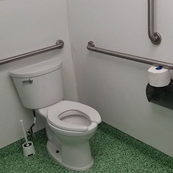Launch Trampoline Park - Inside stall.. very clean - Trampoline Parks Near Me - Howard Beach, New York