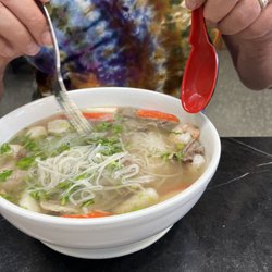 Pho 85 Noodle House - Beef Pho Broth.