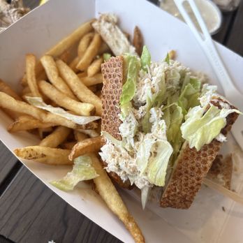 Chowder Hut - Crab sandwich on sourdough. Omg I love this! - Seafood Near Me - San Francisco, California