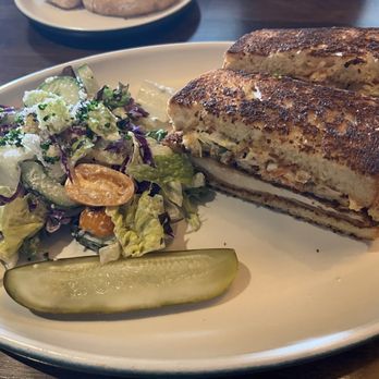 Culinary Dropout - crispy chicken katsu sandwich w/side salad - New American Near Me - Orange, California