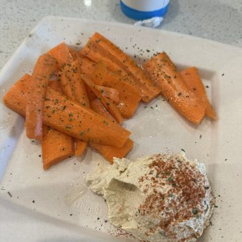 Luna Grill La Quinta - Organic Original Hummus with Side of Carrots - Mediterranean Near Me - La Quinta, California Luna Grill La Quinta - Organic Original Hummus with Side of Carrots - Mediterranean Near Me - La Quinta, California