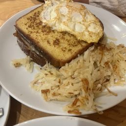 Country Skillet, Monte Cristo, and cheesy grits Country Skillet, Monte Cristo, and cheesy grits