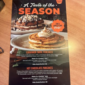 Village Inn - Specialty Pancakes Menu - Breakfast & Brunch Near Me - Tucson, Arizona Village Inn - Specialty Pancakes Menu - Breakfast & Brunch Near Me - Tucson, Arizona