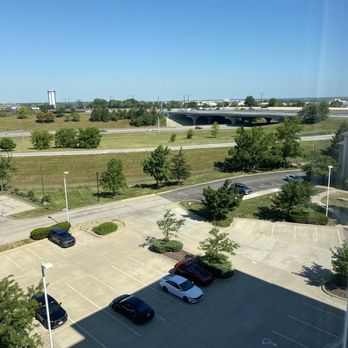 Hilton Garden Inn Olathe - View of the parking and this shows easy access to the interstate. No road noise from the room. - Hotels Near Me - Olathe, Kansas Hilton Garden Inn Olathe - View of the parking and this shows easy access to the interstate. No road noise from the room. - Hotels Near Me - Olathe, Kansas