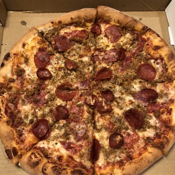 Sauce'd - The carnivore with extra cheese NY crust - Pizza Near Me - Grapevine, Texas Sauce'd - The carnivore with extra cheese NY crust - Pizza Near Me - Grapevine, Texas